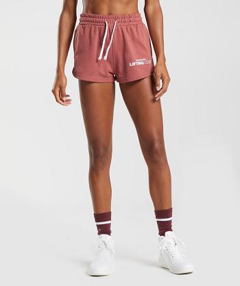 Dámské Šortky Gymshark Social Club Růžové Hnědé | CZ 3956KOR